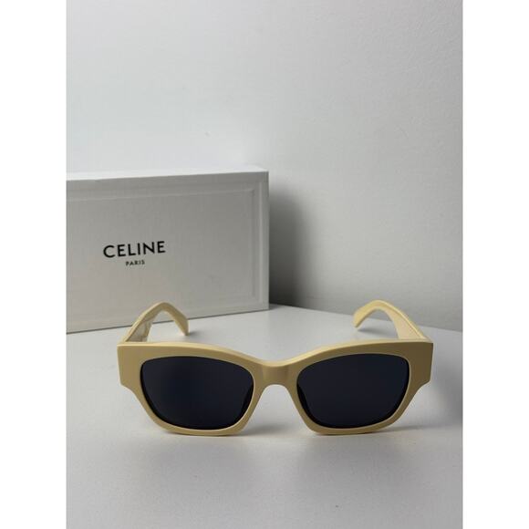 NEW Celine CL40197U Cat Eye Yellow Logo Sunglasses - Picture 6 of 9